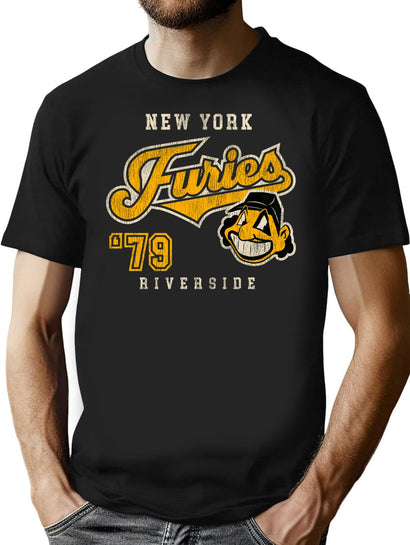 New York Furies From Warriors Worn Dks T-Shirt for Men & Women, T-Shirts Graphic Tee - Black