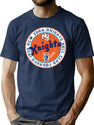 New York Knights Ball Club Seal Patch T-Shirt for Men & Women, T-Shirts Graphic Tee - Navy