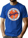 New York Knights Ball Club Seal Patch T-Shirt for Men & Women, T-Shirts Graphic Tee - Blue
