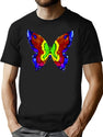 Nick Mason Butterfly Tee 21 T-Shirt for Men & Women, T-Shirts Graphic Tee - Black