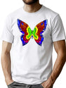 Nick Mason Butterfly Tee 21 T-Shirt for Men & Women, T-Shirts Graphic Tee - White