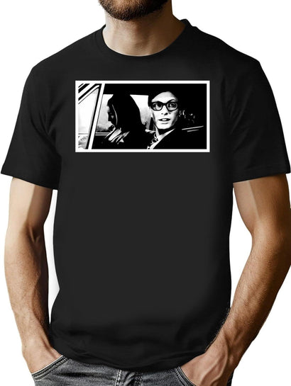 Night Of The Living Dead Car Scene T-Shirt for Men & Women, T-Shirts Graphic Tee - Black