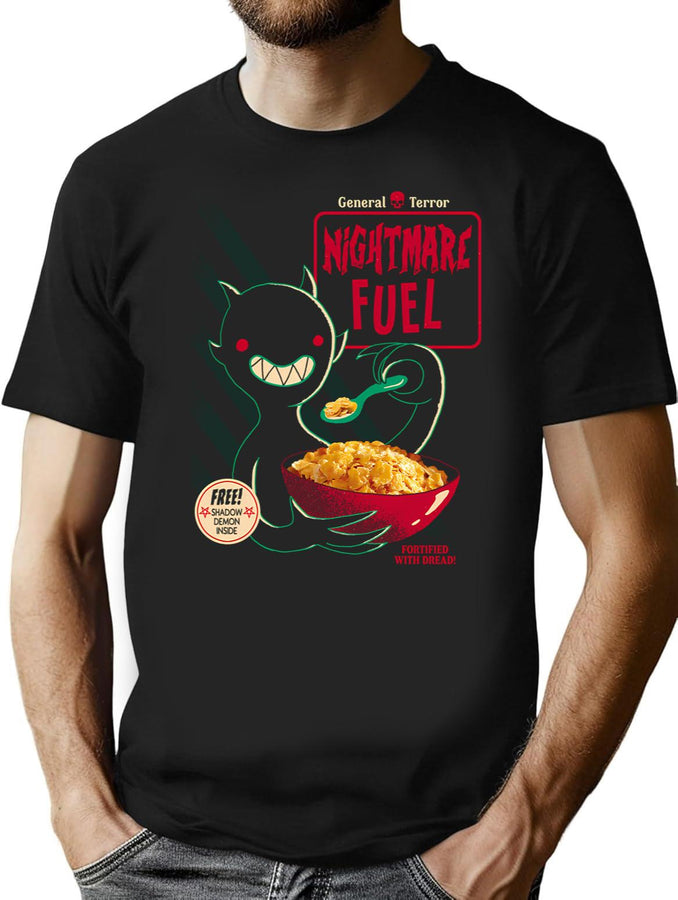 Nightmare Fuel T-Shirt for Men & Women, T-Shirts Graphic Tee - Black