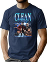 Nikhil Keswani Aka Big Nik Clean Like Soap Rap Art Bootleg Graphic T-Shirt - Navy