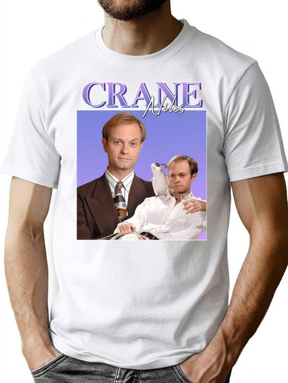 Niles Crane T-Shirt for Men & Women, T-Shirts Graphic Tee - Black