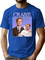 Niles Crane Premium Heavyweight Cotton T-Shirt - Blue