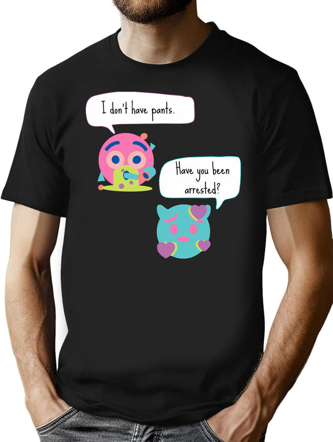 No Pants Funny Bootleg Broken Translation Bootleg Graphic T-Shirt - Black