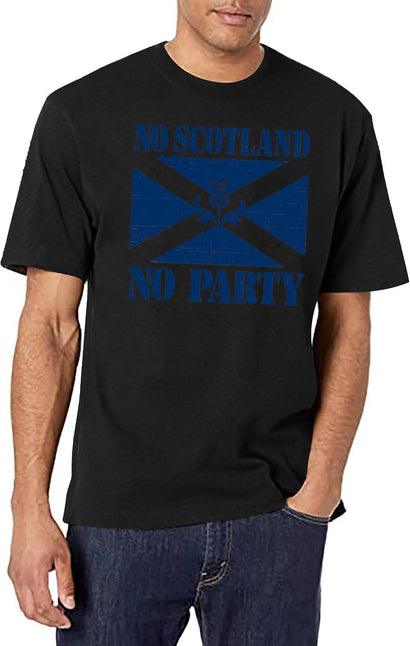 No Scotland No Party T-Shirt for Men & Women, T-Shirts Graphic Tee - Black
