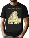 No Thoughts Frog T-Shirt for Men & Women, T-Shirts Graphic Tee - Black