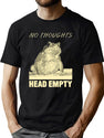 No Thoughts Frog T-Shirt for Men & Women, T-Shirts Graphic Tee - Green