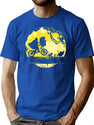 No Worries Extra Terrestrial T-Shirt for Men & Women, T-Shirts Graphic Tee - Blue