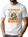 Nonebi Gambling Shirt - Premium Heavyweight Cotton T-Shirt - White