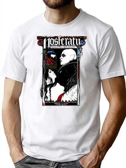 Nosferatu 1922 Horror Movie Vampire T-Shirt for Men & Women, T-Shirts Graphic Tee - Black