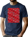 Not-A-Bootleg Thrash Metal Patches Bootleg Graphic T-Shirt - Navy