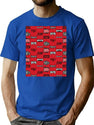 Not-A-Bootleg Thrash Metal Patches Bootleg Graphic T-Shirt - Blue