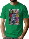 Nothing Going On Here Bootleg Graphic T-Shirt - Green