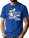 Nothing Is Over Funny Toga Party College Humor Cartoon T-Shirt for Men & Women, T-Shirts Graphic Tee - Blue