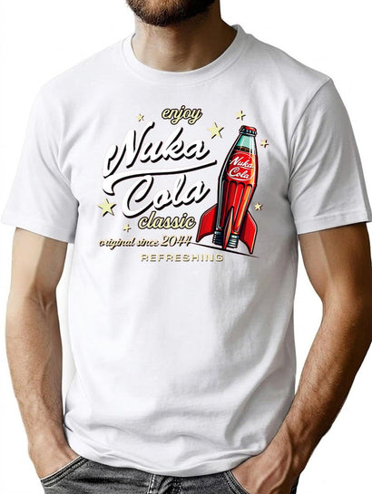 Nuka Cola Ad Dks Premium Heavyweight Cotton T-Shirt - Black