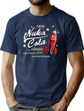 Nuka Cola Ad Dks Premium Heavyweight Cotton T-Shirt - Navy