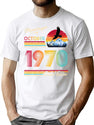 October 1970 Birthday T-Shirt for Men & Women, T-Shirts Graphic Tee - White