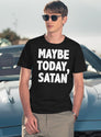 Ok Maybe Today Satan T-Shirt for Men & Women, T-Shirts Graphic Tee - Navy