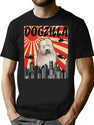 Old English Sheepdog Dogzilla T-Shirt for Men & Women, T-Shirts Graphic Tee - Black