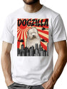 Old English Sheepdog Dogzilla T-Shirt for Men & Women, T-Shirts Graphic Tee - White