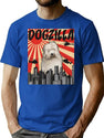 Old English Sheepdog Dogzilla T-Shirt for Men & Women, T-Shirts Graphic Tee - Blue