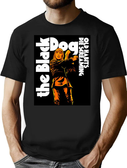 Old Habits T-Shirt for Men & Women, T-Shirts Graphic Tee - Black