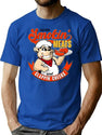 Old Row Smokin Meats and Clappin Cheeks BBQ Premium Heavyweight Cotton T-Shirt - Blue