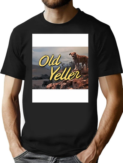 Old Yeller Graphic T-Shirt for Men & Women, T-Shirts Graphic Tee - Black