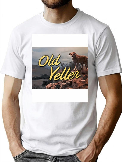 Old Yeller Graphic T-Shirt for Men & Women, T-Shirts Graphic Tee - Black