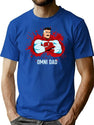 Omni Dad T-Shirt for Men & Women, T-Shirts Graphic Tee - Blue