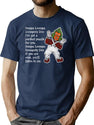 Oompa Loopa Lyrics Worn Out T-Shirt for Men & Women, T-Shirts Graphic Tee - Navy