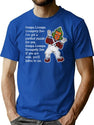 Oompa Loopa Lyrics Worn Out T-Shirt for Men & Women, T-Shirts Graphic Tee - Blue