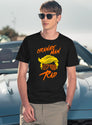 Orange Man Rad T-Shirt for Men & Women, T-Shirts Graphic Tee - Navy