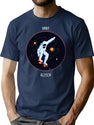 Orbit Glitch Bootleg Graphic T-Shirt - Navy