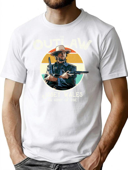 Outlaw Josey Wales T-Shirt for Men & Women, T-Shirts Graphic Tee - Black