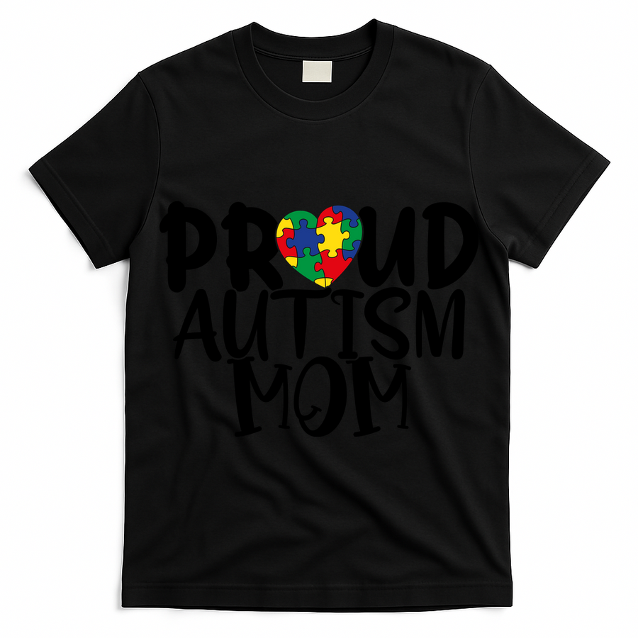 Proud Autism Mom Cute Autism Awareness Gift T-Shirt