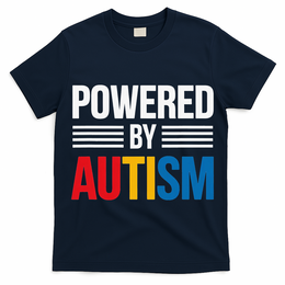 Powered By Autism For Autism Awareness Women Mom T-Shirt