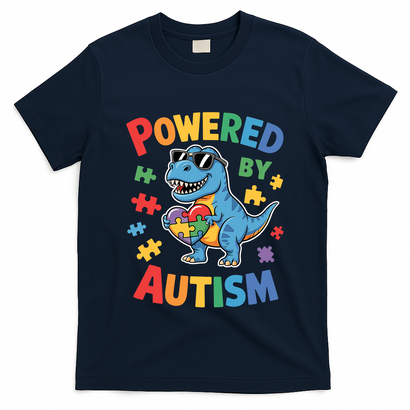 Powered By Autism For Autism Awareness T-Shirt