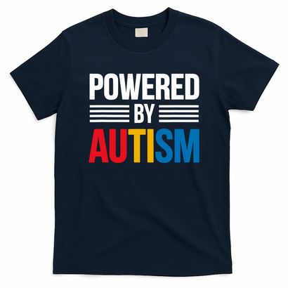 Powered By Autism For Autism Awareness T-Shirt