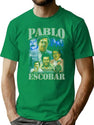 Pablo Escobar Bootleg Vintage 90S Design Bootleg Graphic T-Shirt - Green