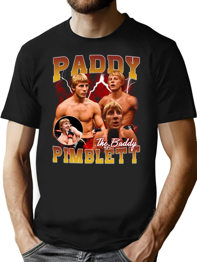 Paddy The Baddy Bootleg Graphic T-Shirt - Black
