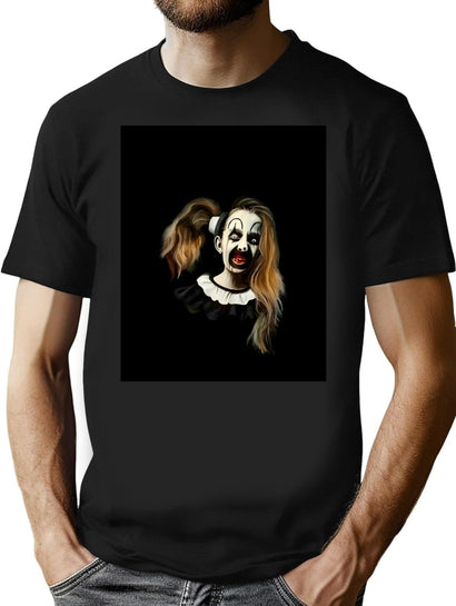 Pale Little Girl The Creepy Little Evil Entity T-Shirt for Men & Women, T-Shirts Graphic Tee - Black