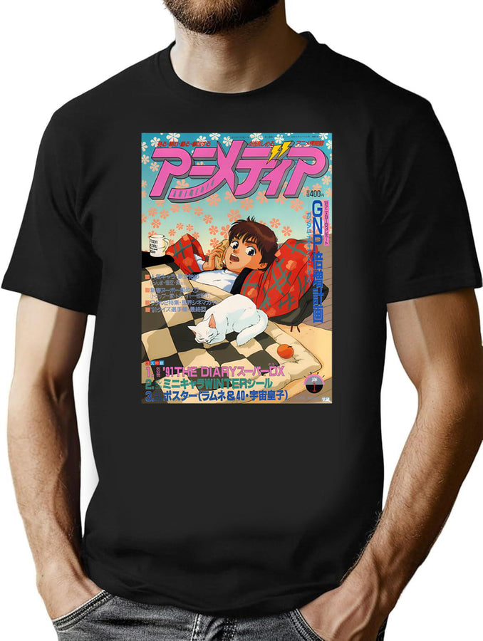 Patlabor Noa Izumi By Akemi Takada Bootleg Graphic T-Shirt - Black