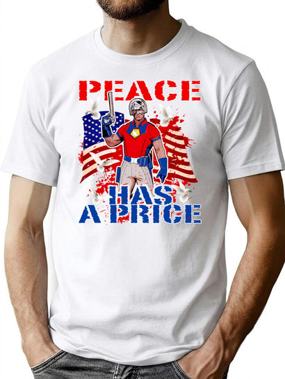 Peace Has A Price T-Shirt for Men & Women, T-Shirts Graphic Tee - Black