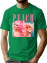 Peach Prc Retro Bootleg Bootleg Graphic T-Shirt - Green