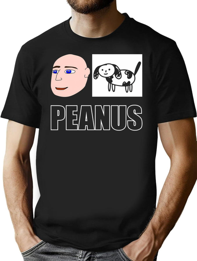 Peanus Bootleg Graphic T-Shirt - Black