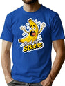 Peel The Stress Banana Pun Sticker T-Shirt for Men & Women, T-Shirts Graphic Tee - Blue